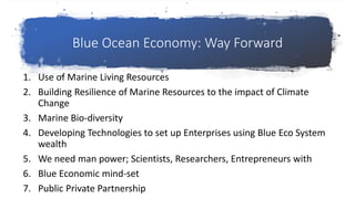 Blue economy and coastal management in the coming Decade | PPTX