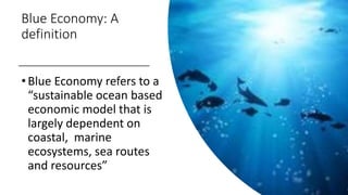 Blue economy and coastal management in the coming Decade