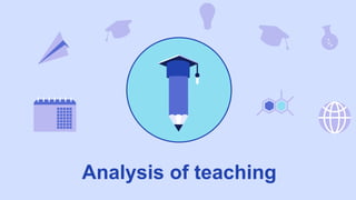 Analysis of teaching
 