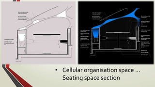 • Cellular organisation space …
Seating space section
 