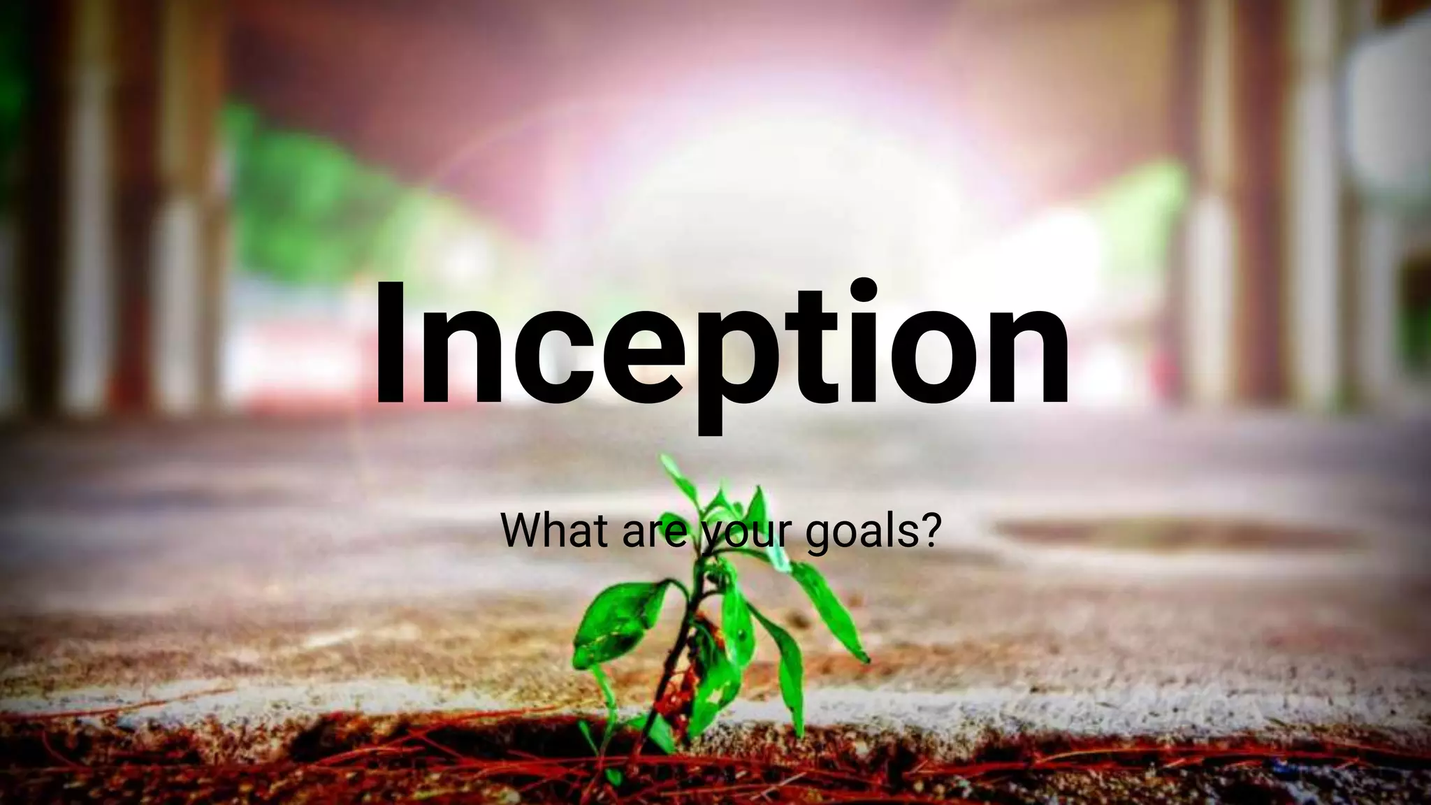 WWW.BLUEGLASS.COM 7
Inception
What are your goals?
 