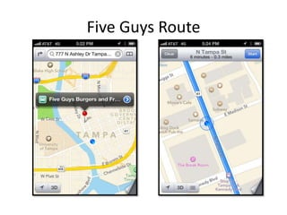 Five Guys Route
 