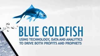 USING TECHNOLOGY, DATA AND ANALYTICS
TO DRIVE BOTH PROFITS AND PROPHETS
BLUE GOLDFISH
By: Stan Phelps and Evan Carroll
Pur...