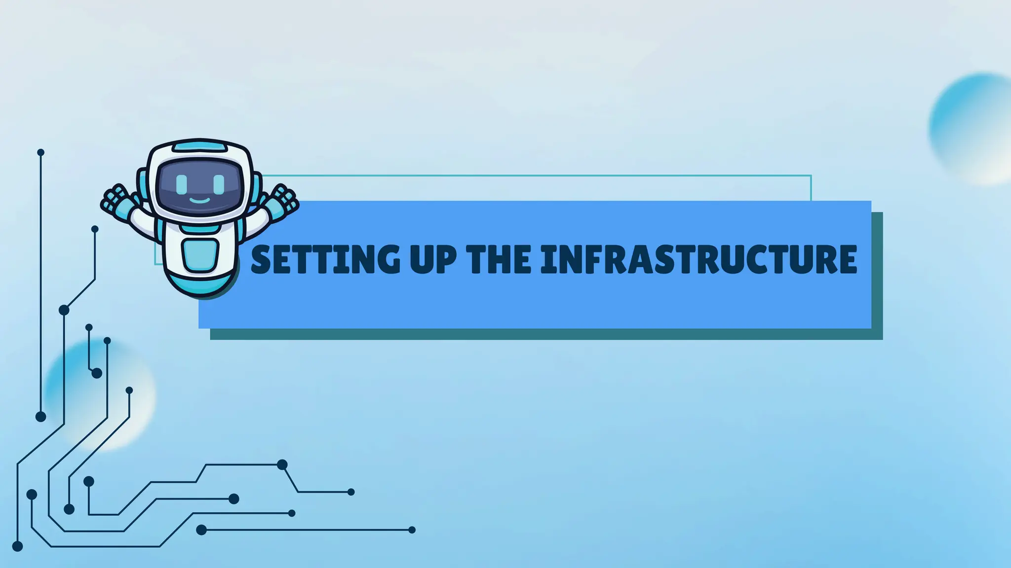 SETTING UP THE INFRASTRUCTURE
 