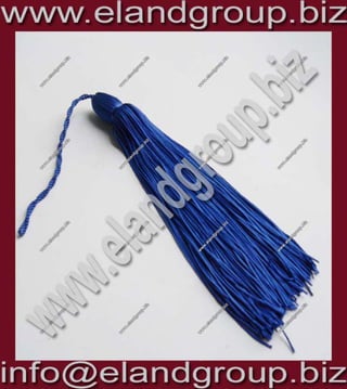 Blue graduation cap tassel
