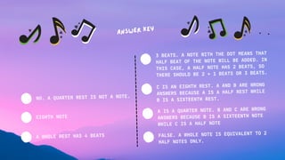 Notes and Rests | PDF