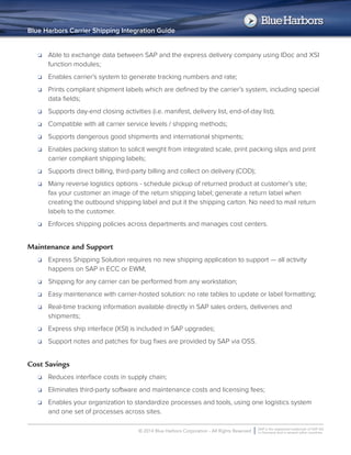 SAP Express Ship Interface Whitepaper | PDF