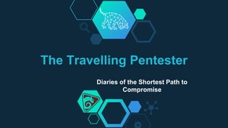 The Travelling Pentester
Diaries of the Shortest Path to
Compromise
 