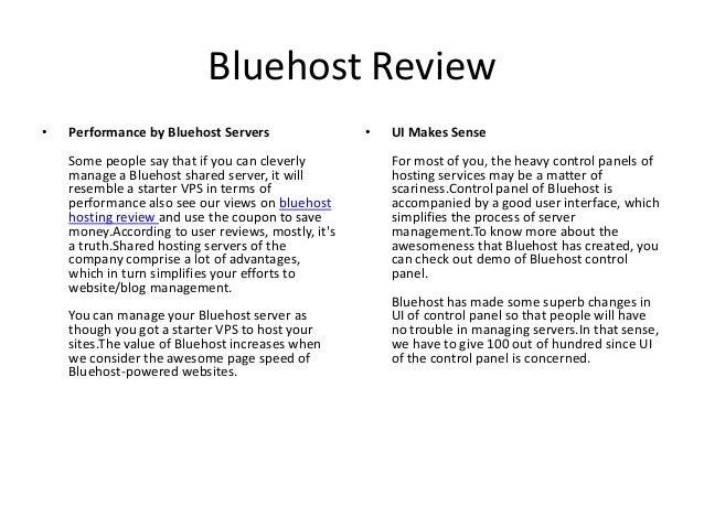 Bluehost Review Images, Photos, Reviews
