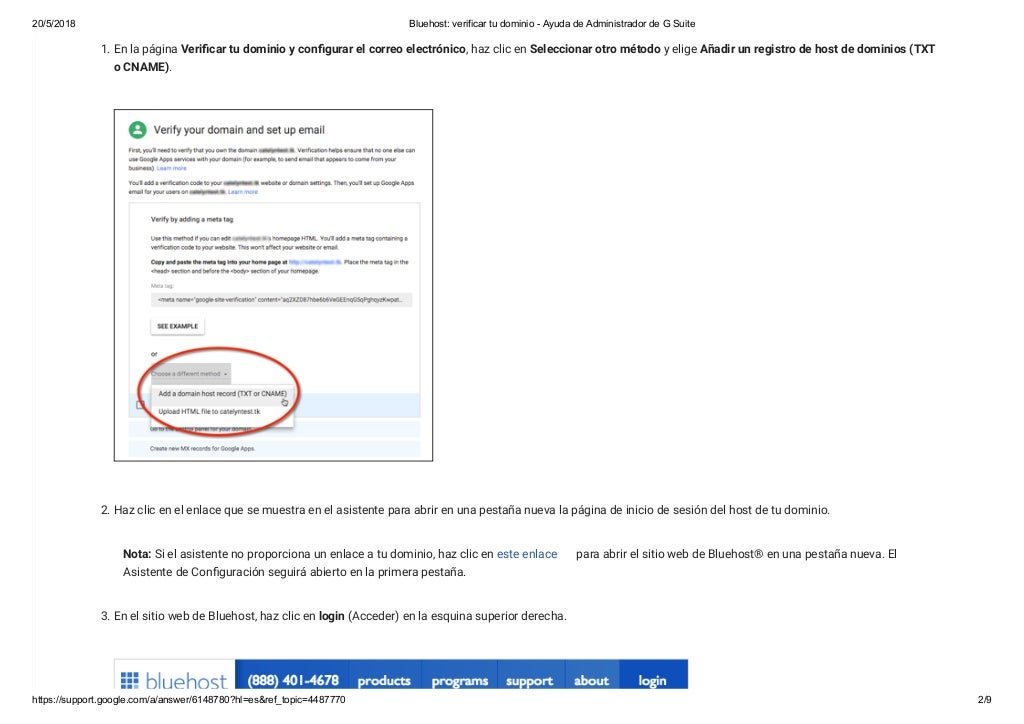 Bluehost Verificar Tu Dominio Ayuda De Administrador De G Suite En bluehost-verificar-tu-dominio-ayuda-de-administrador-de-g-suite-en