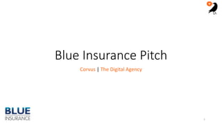 Blue Insurance Pitch
Corvus | The Digital Agency
1
 