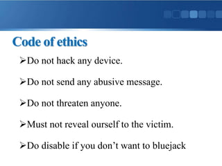 Bluejacking | PPTX