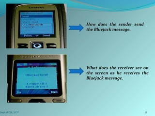 Bluejacking ppt | PPT