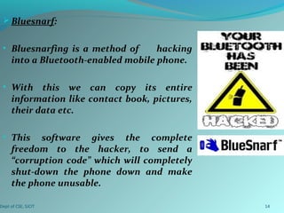 Bluejacking Example Bluejacking ppt | PPT