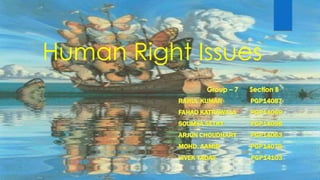Human Right Issues
 