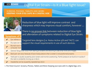 Blue light presentation | PPT