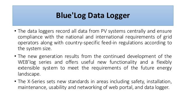 BlueLog Data Logger | Solar Protection Relay | BlueLog