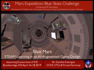 Blue mars steam learning ai-augmented game