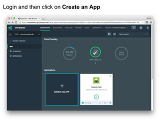 Login and then click on Create an App