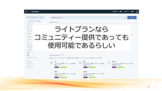 18
ライトプランなら
コミュニティー提供であっても
使用可能であるらしい
 