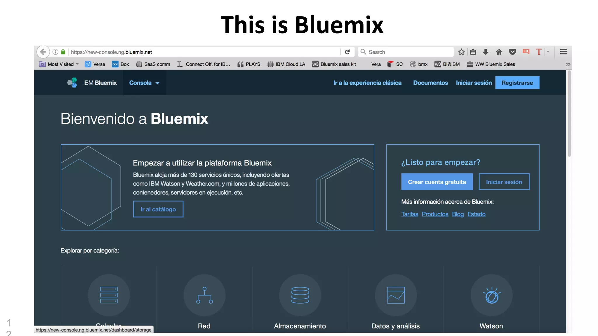 This	
  is	
  Bluemix
1
 