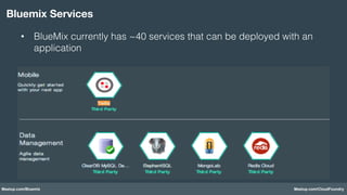 IBM BlueMix Architecture and Deep Dive (Powered by CloudFoundry) 