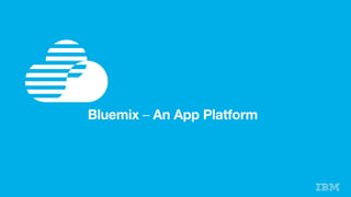 12
New: Bluemix Local
Flexible Compute Options to Run Apps / Services
Instant Runtimes! Containers! Virtual Machines!
Platform Deployment Options that Meet Your Workload Requirements 
Bluemix !
Public!
Bluemix !
Dedicated!
Bluemix !
Local*!
DevOps
Tooling
 Your Own Hosted Apps / Services
Integration and
API Mgmt
Powered by IBM SoftLayer
 In Your Data Center
+
 +
 +
+
 +
Catalog of Services that Extend Apps’ Functionality
Web! Data! Mobile! Analytics!Cognitive! IoT! Security! Yours!
+
*Bluemix Local coming Summer 2015!
 