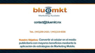 contact@bluemkt.mx
Tels. (443)299-2420 / (443)319-8508
 