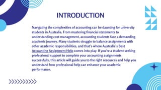 Australia’s Best Accounting Assignment Help for University Students | PDF