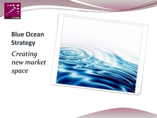 Blue Ocean
Strategy
Creating
new market
space
 