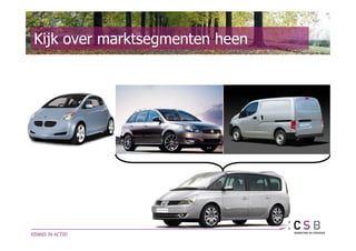 Kijk over marktsegmenten heen
 