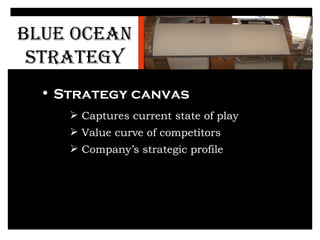 BLUE   OCEAN   STRATEGY <ul><li>Accelerated technological advancement </li></ul><ul><li>Strategy canvas  </li></ul><ul><li...