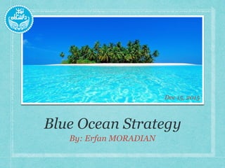 Blue Ocean Strategy
By: Erfan MORADIAN
Dec 15, 2015
 