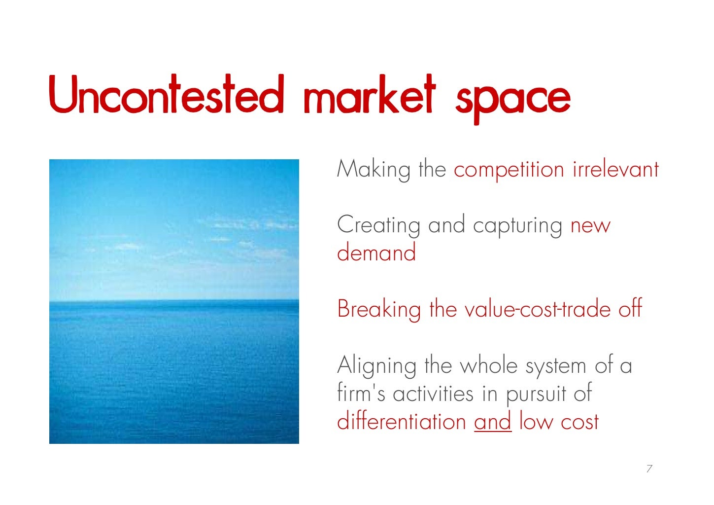 Blue Ocean Strategy Creating Value Innovations