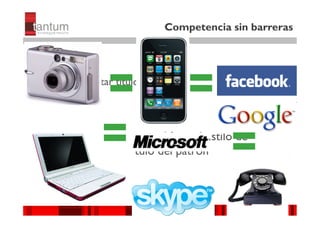 Competencia sin barreras




Clic para editar título




      Haga clic para modificar el estilo de
              subtítulo del patrón



                                              ©© 2010 tantum ||
                                               2010 Symnetics
 