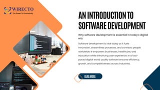 An Introduction To The Software Development | PDF