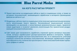 Blue parrot media presentation