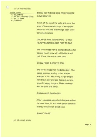 Blue Peter Camera Script