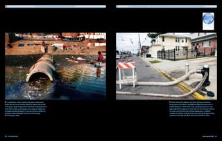 One quart of untreated wastewater pollutes 8 quarts of fresh water.   U.S. cities began chlorinating water 100 years ago, saving thousands from diseases such as cholera, typhoid, dysentery and hepatitis.




    In Varanasi, India, untreated sewage flows directly into the                                                                                                                                         Many residents of Queens, New York, say they won’t drink from
Ganges River, the source of drinking, bathing and irrigation water for 500                                                                                                                            the tap anymore after officials in May 2007 found higher-than-normal levels of
million people. Despite the government’s best efforts, including $130 million                                                                                                                         tetrachloroethylene, or PERC, which is often used by dry cleaners and in auto
for the river’s cleanup, millions of gallons of raw sewage are dumped into                                                                                                                            repair shops. Chronic exposure to elevated levels can lead to dizziness, confusion
the Ganges every day. Worldwide, 2 million tons of human, industrial and                                                                                                                              and nausea, and the Environmental Protection Agency says it is a probable
agricultural waste are discharged into rivers and lakes every day.                                                                                                                                    carcinogen. Fire hydrants are flushed to draw new water into the system, diluting
   Amit Bhargava, Corbis                                                                                                                                                                              any chemicals that might linger.   Uli Seit, The New York Times, Redux




60  Blue Planet Run                                                                                                                                                                                                                                               Poisoning the Well  61
 