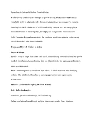 GROWTH BLUEPRINT: BUILDING RESILIENCE AND UNLOCKING POTENTIALS | PDF