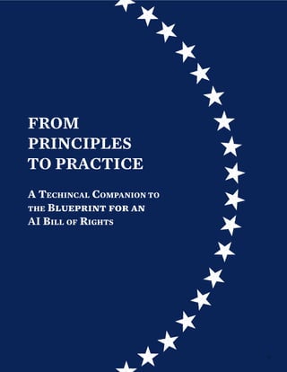FROM
PRINCIPLES
TO PRACTICE
A TECHINCAL COMPANION TO
THE Blueprint for an
AI BILL OF RIGHTS
12
 