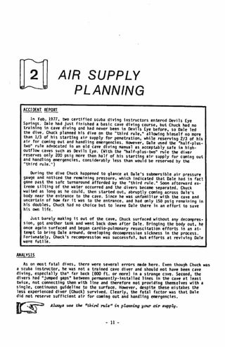 BASIC CAVE DIVING - A Blueprint for Survival