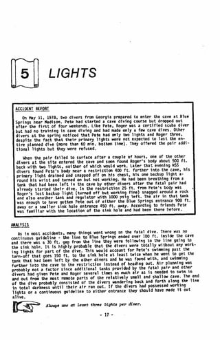 BASIC CAVE DIVING - A Blueprint for Survival