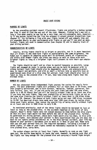 BASIC CAVE DIVING - A Blueprint for Survival