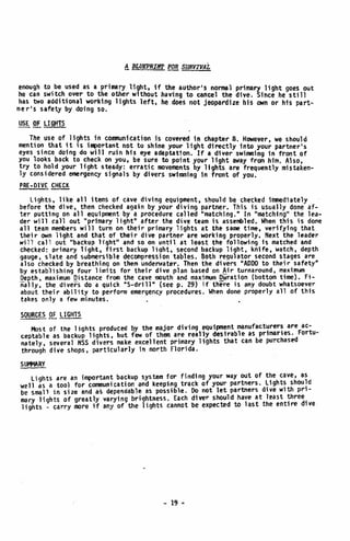 BASIC CAVE DIVING - A Blueprint for Survival