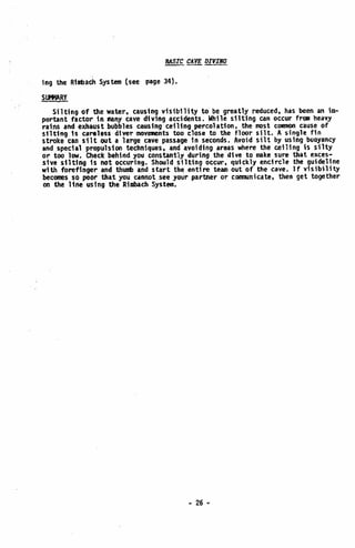 BASIC CAVE DIVING - A Blueprint for Survival