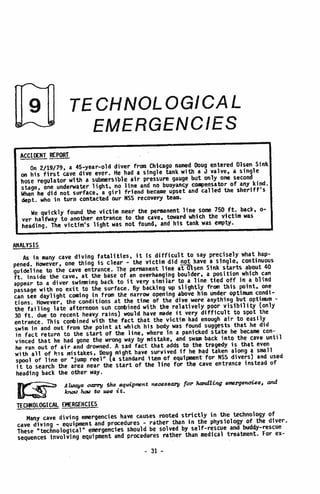 BASIC CAVE DIVING - A Blueprint for Survival