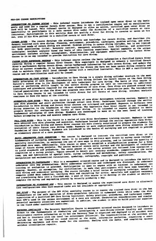 BASIC CAVE DIVING - A Blueprint for Survival