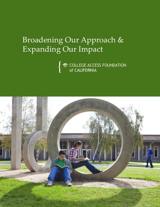 Foundation Blueprint Broadening our approach and expanding our impact