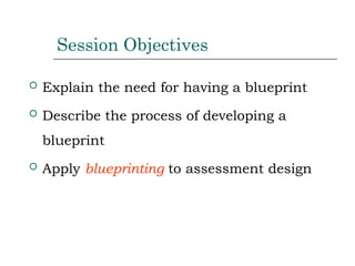 Blueprinting Feedback and Learning: To provide feedback to students ...